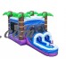 Pogo Tropical Commercial Inflatable Bounce House Slide with Blower Kids Jumper   